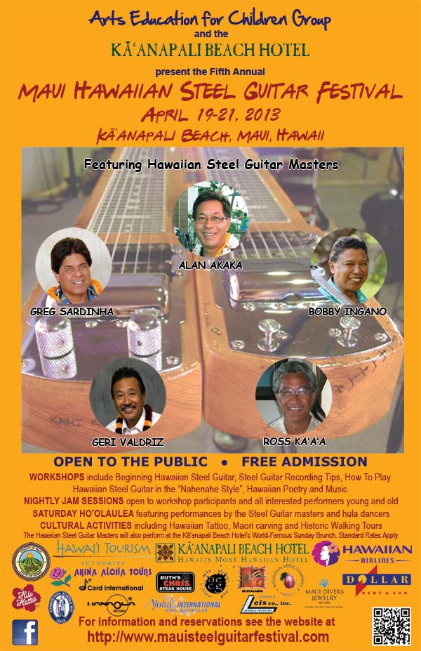 2013 Maui Steel Guitar Festival Poster
