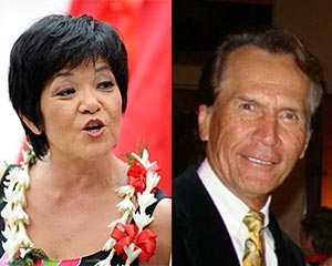 Kathy Collins and Kimo Kahoano